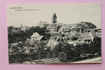 Ansichtskarte AK Darmstadt 1910-1914 Hessische Landesausstellung Mathildenhöhe Hochzeitsturm  Architektur Ortsansicht Hessen